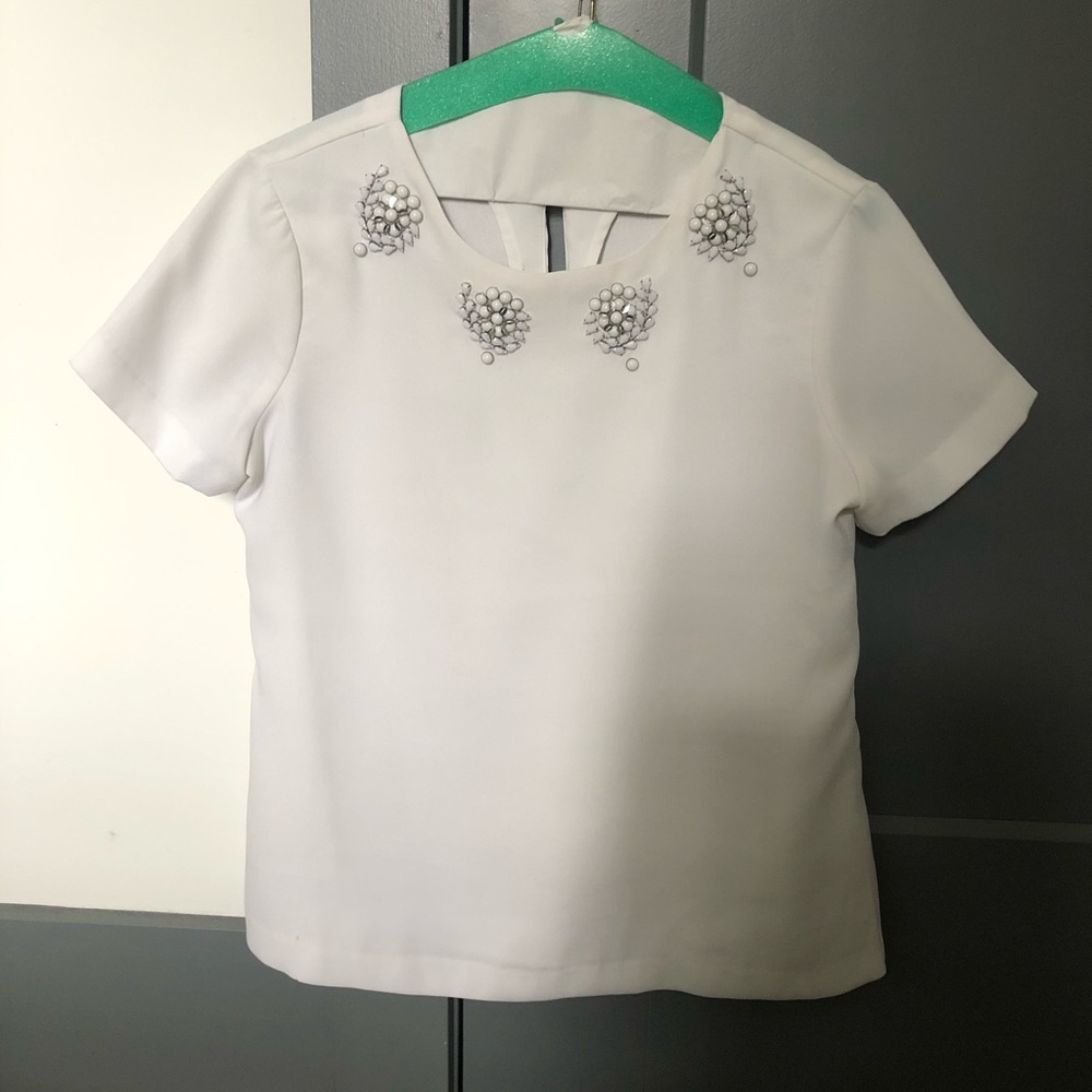 White dressy top for work or night out